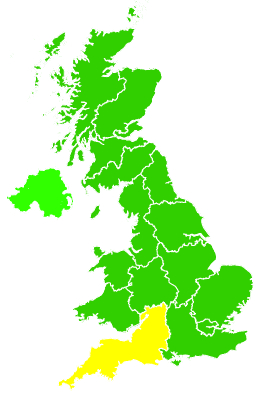 Click on a region for air pollution levels for 24/05/2014