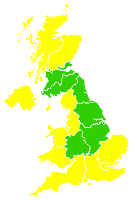 Click on a region for air pollution levels for 24/05/2018