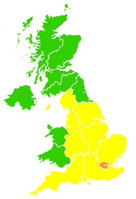 Click on a region for air pollution levels for 24/05/2026