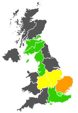Click on a region for air pollution levels for 24/06/1986
