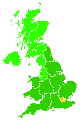 Click on a region for air pollution levels for 24/06/2015