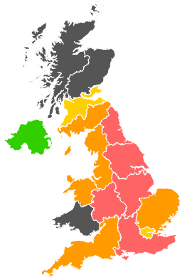 Click on a region for air pollution levels for 24/07/1989