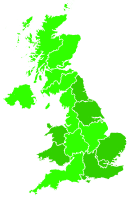 Click on a region for air pollution levels for 24/07/2015