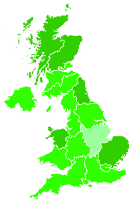 Click on a region for air pollution levels for 24/08/1993