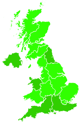 Click on a region for air pollution levels for 24/09/1992