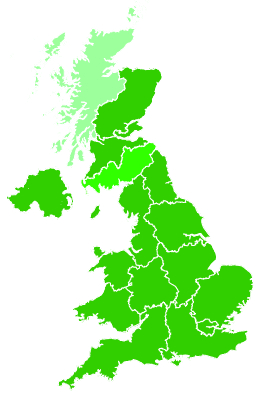 Click on a region for air pollution levels for 24/09/2004