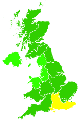 Click on a region for air pollution levels for 24/09/2016