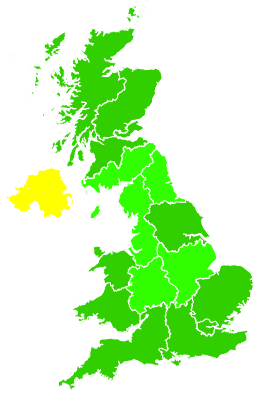 Click on a region for air pollution levels for 24/11/2018