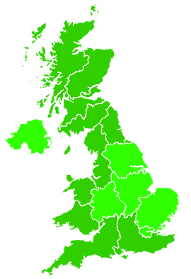 Click on a region for air pollution levels for 24/11/2020