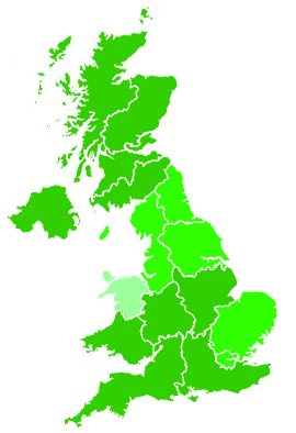 Click on a region for air pollution levels for 24/12/2022