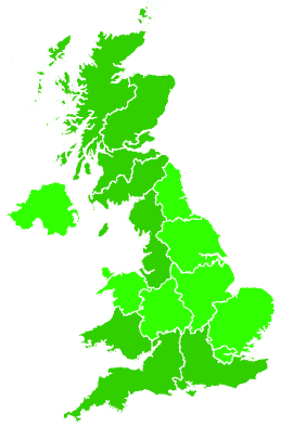 Click on a region for air pollution levels for 24/12/2024