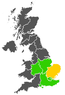 Click on a region for air pollution levels for 25/05/1984