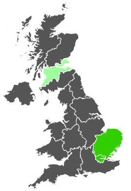 Click on a region for air pollution levels for 25/06/1978
