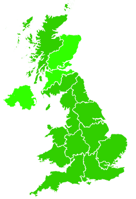 Click on a region for air pollution levels for 25/08/2024