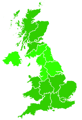 Click on a region for air pollution levels for 25/08/2026