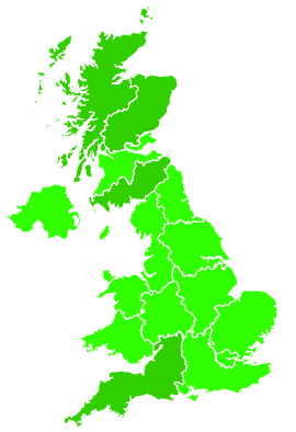 Click on a region for air pollution levels for 25/11/2020