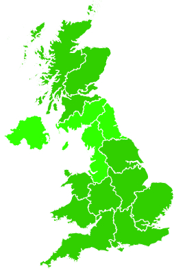 Click on a region for air pollution levels for 26/01/2009