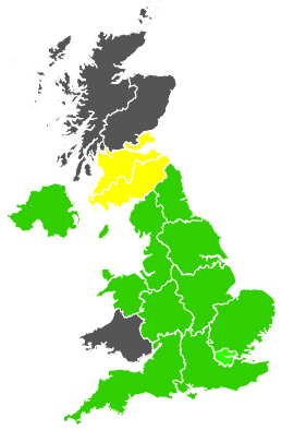 Click on a region for air pollution levels for 26/02/1990
