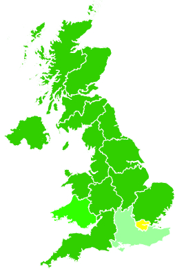 Click on a region for air pollution levels for 26/02/1993