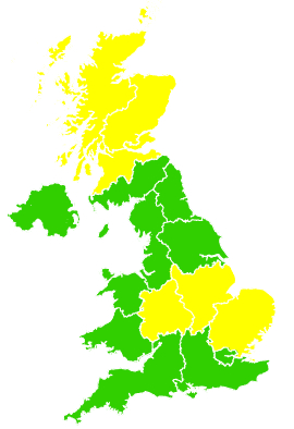 Click on a region for air pollution levels for 26/03/2013