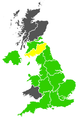 Click on a region for air pollution levels for 26/04/1989