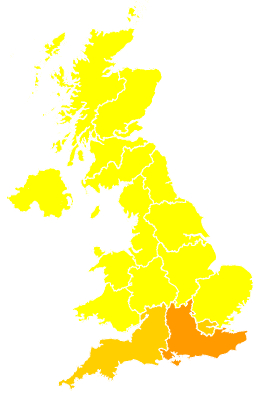 Click on a region for air pollution levels for 26/05/2018