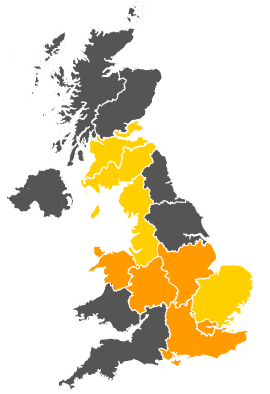 Click on a region for air pollution levels for 26/06/1986