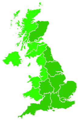 Click on a region for air pollution levels for 26/07/2023