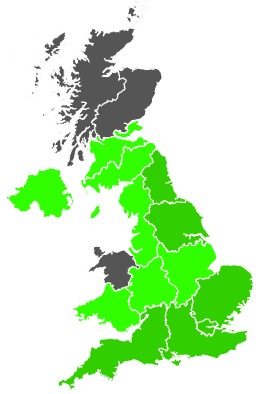 Click on a region for air pollution levels for 26/08/1997
