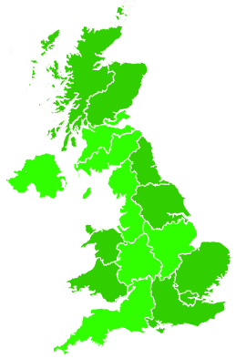 Click on a region for air pollution levels for 26/08/2005