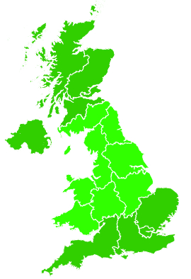 Click on a region for air pollution levels for 26/08/2009