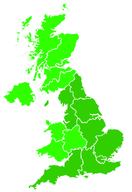 Click on a region for air pollution levels for 26/08/2022