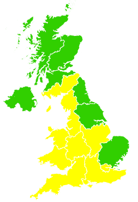 Click on a region for air pollution levels for 26/08/2025