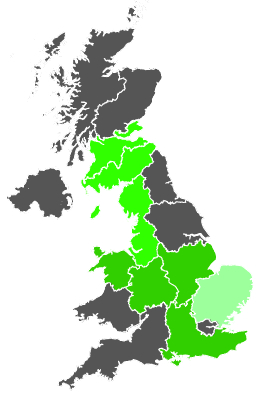 Click on a region for air pollution levels for 26/09/1986