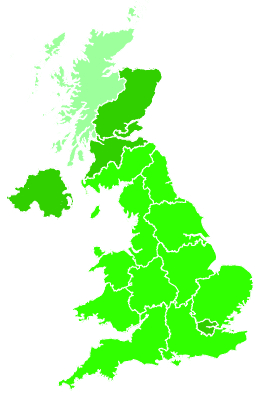 Click on a region for air pollution levels for 26/09/2004