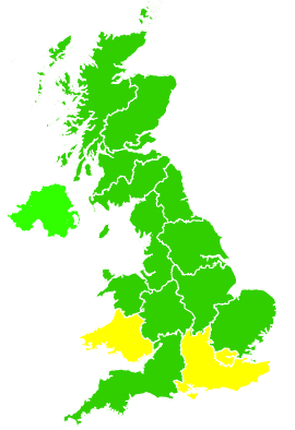 Click on a region for air pollution levels for 26/09/2017