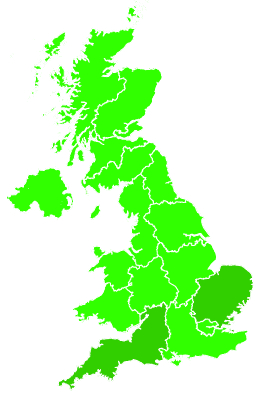 Click on a region for air pollution levels for 26/09/2020