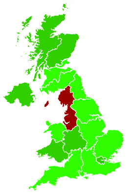 Click on a region for air pollution levels for 26/10/2015