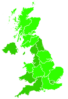 Click on a region for air pollution levels for 26/11/2002