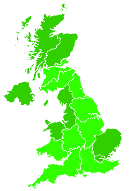 Click on a region for air pollution levels for 26/11/2007