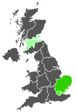 Click on a region for air pollution levels for 26/12/1977