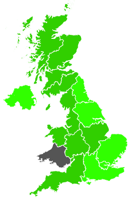 Click on a region for air pollution levels for 26/12/1988