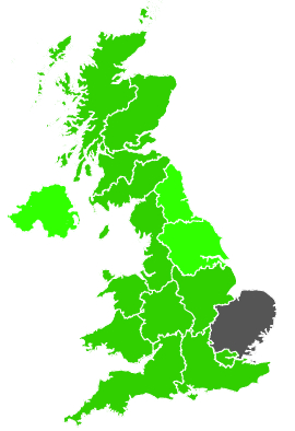 Click on a region for air pollution levels for 26/12/1994