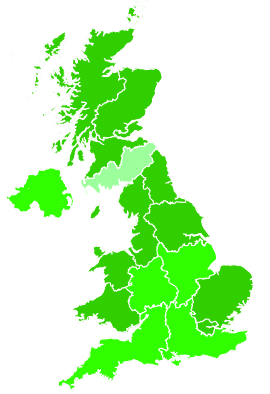 Click on a region for air pollution levels for 26/12/2005