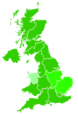 Click on a region for air pollution levels for 26/12/2007