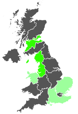 Click on a region for air pollution levels for 27/01/1987