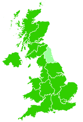 Click on a region for air pollution levels for 27/03/1995