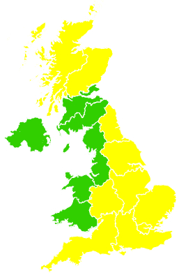 Click on a region for air pollution levels for 27/03/2013