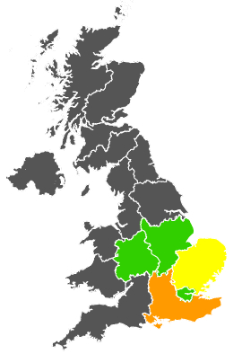 Click on a region for air pollution levels for 27/04/1983