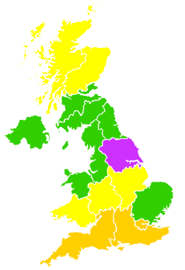 Click on a region for air pollution levels for 27/04/2026